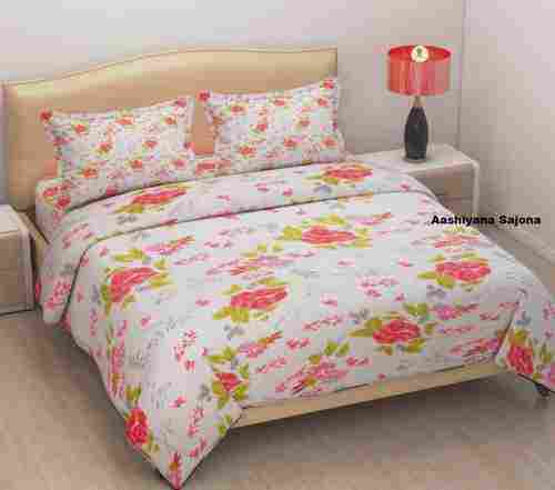Double Bed Coloured Bedsheet