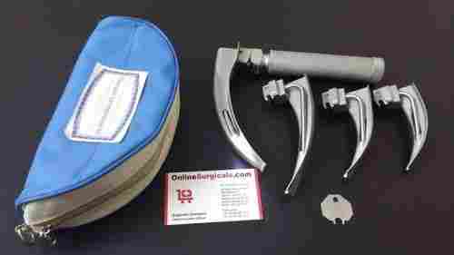 ONTEX Fiberoptic Adult Laryngoscope Kit With 4 Blades and Handle