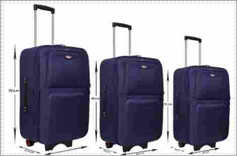 Rainbow Tourist Navy Luggage Trolley Bag