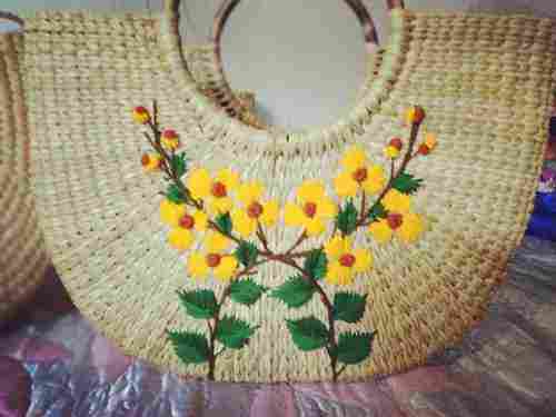 Handcrafted Embroidered Water Reed Handbags