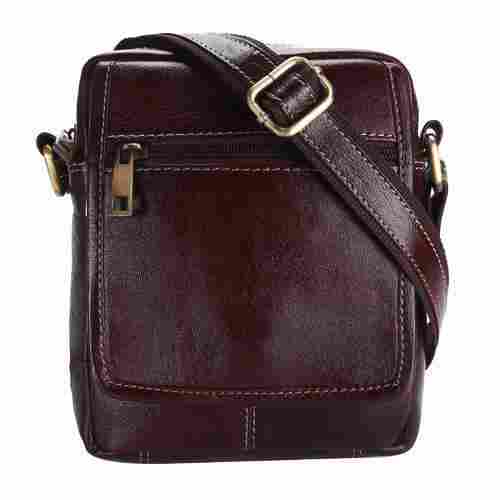 Leather Zipper Shoulder Bag