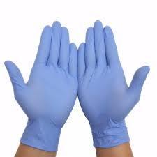 Sky Blue Medical Goggles And Nitrile Medical Gloves