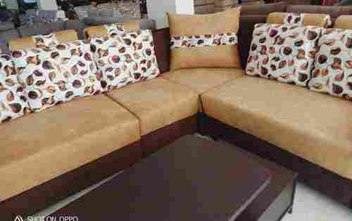 Stylish Leather L Type Sofa Set