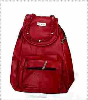Adjustable Strap Rexine Ladies Backpack