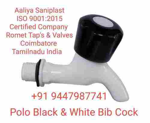Polo Black And White ABS PVC Bib Cock