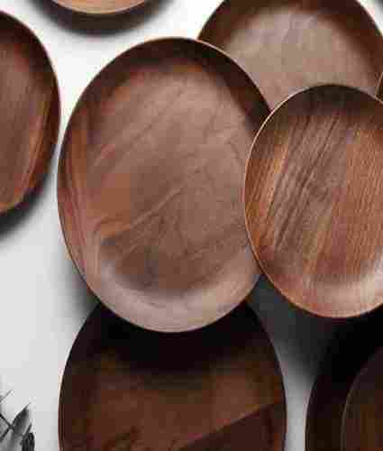 Wooden Round Serving Plates