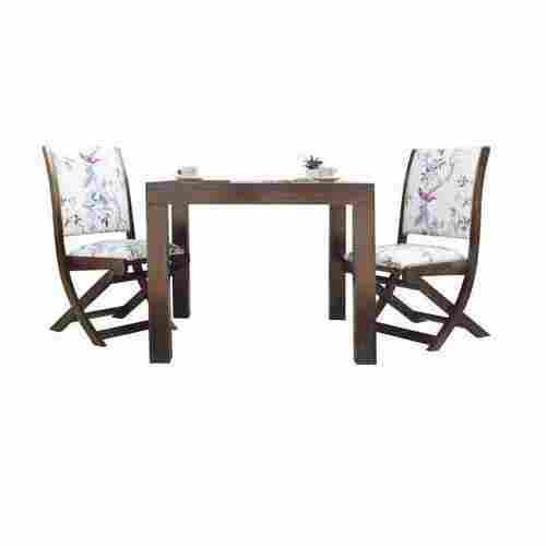 2 Seater Wooden Dining Table Set