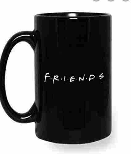 Plain Black Coffee Mug