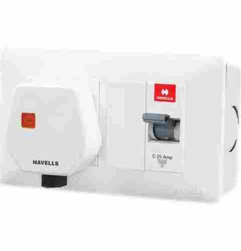 White Havells Modular Switch