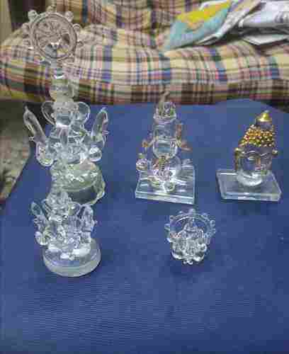 Handmade Ganesha Glass Statue's