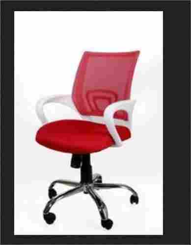 Low Back Red Office Revolving Chair