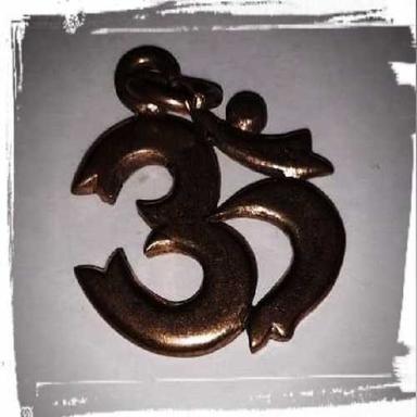 Golden Om Design Pancha Logo Locket