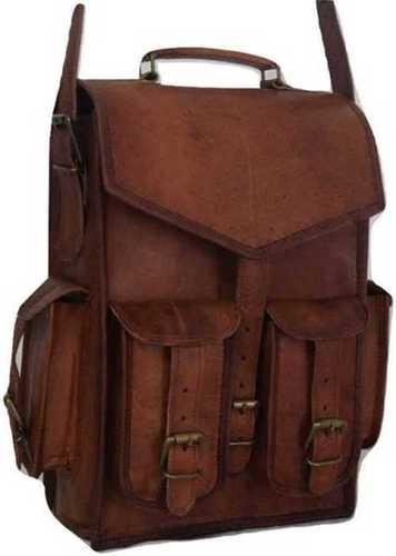 Brown Comforatble Leather School Bag