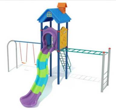 Plastic Children Playground Multicolor Slide