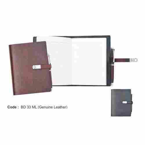 Genuine Leather Brown Leather Notebook
