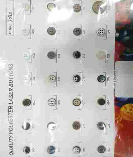 Laser Design Polyester Buttons
