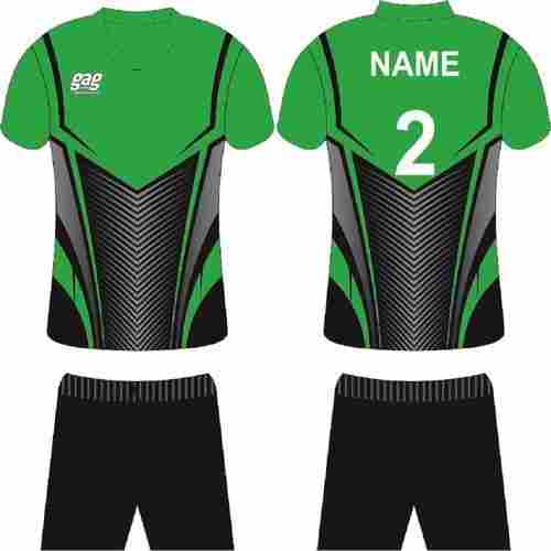Black and Green Soccer Jersey Set