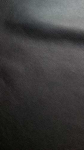 Plain Pu Black Color Leather Cloth