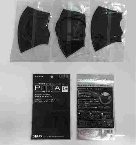 Black Color Pitta Face Mask