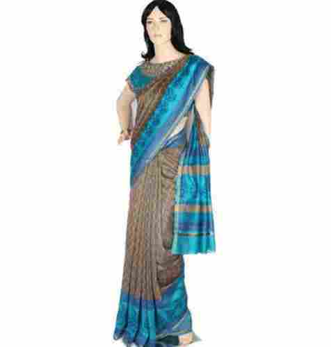 Ladies Cotton Casual Wear Printed Saree