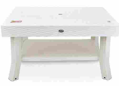 Light Weight White Double Top Center Table