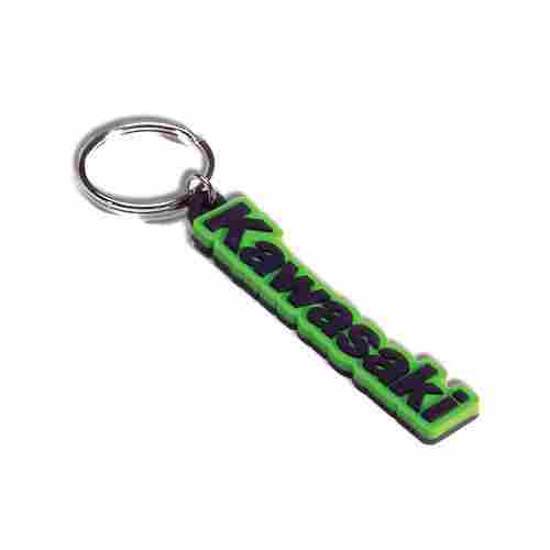 Green Color PVC Keychain