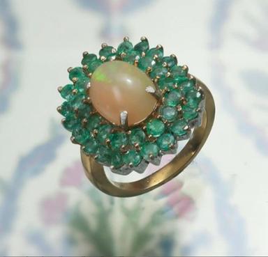 Handcrafted Gemstone Studded Victorian Ring Gender: Women