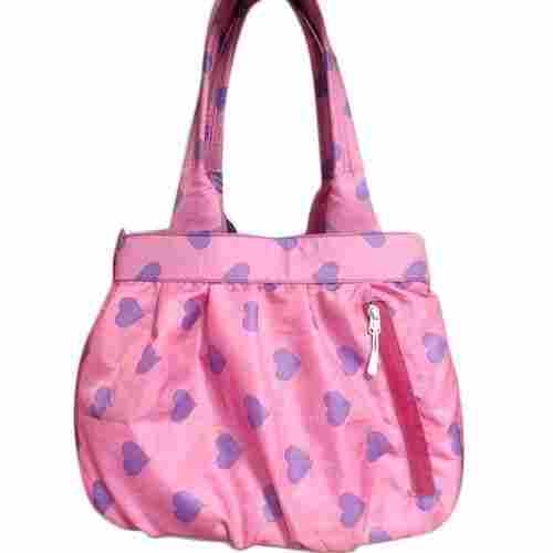 Pink Color Printed Shoulder Bag