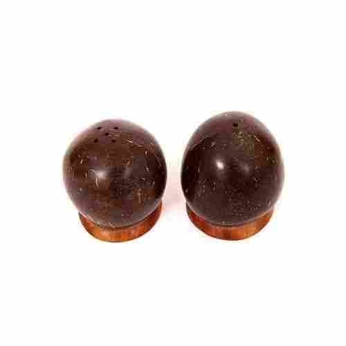 Eco Friendly Coconut Shell Salt And Pepper Shaker