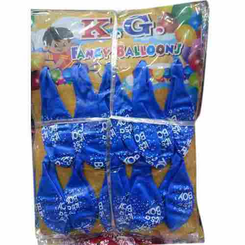 Blue Printed Latex Birthday Balloon