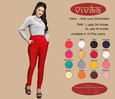16 Plus Colors Comfortable Lycra Cigarette Pant