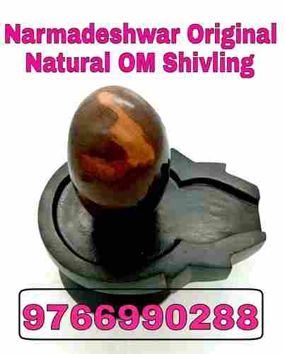 Real Narmada River Stone Om Shivling