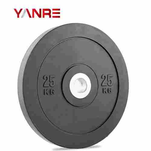 Black Rubber Weight Lifting Bumper Plates