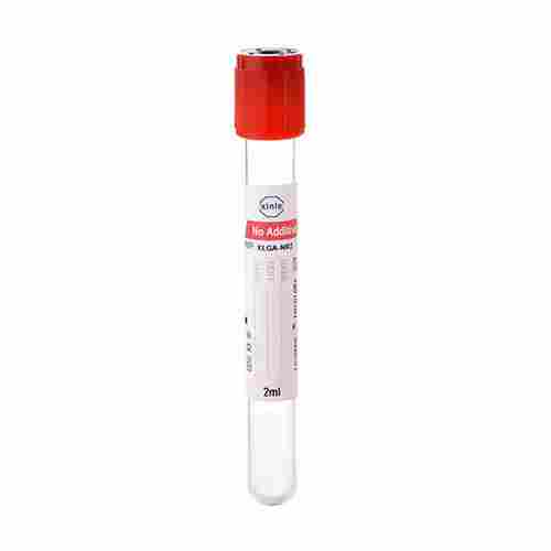 Red Cap Plain Blood Collection Tube