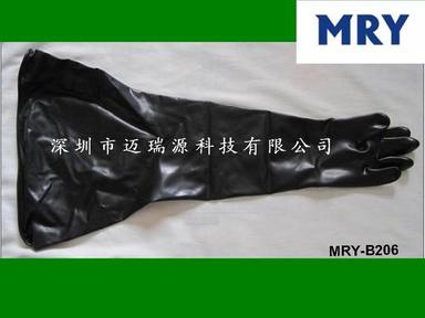Rubber Black Neoprene Drybox Glove