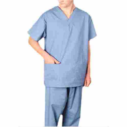 Blue Mix Of Polyester Scrub Suits