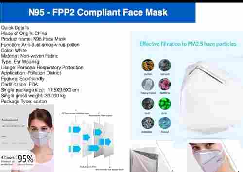 KN95 FFP2 Compliant Face Mask