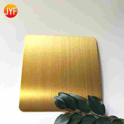 Gold Stainless Steel Hairline Sheet