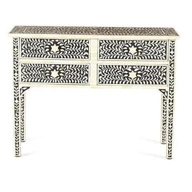 Rectangle Bone Inlay Console Table