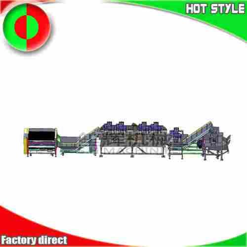 Cleaning Peeling and Air Drying Broken Nori Fruit Production Line