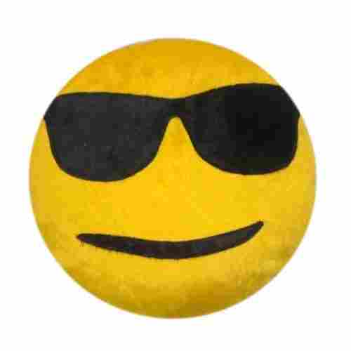 Cool Dude Emoji Soft Round Pillow