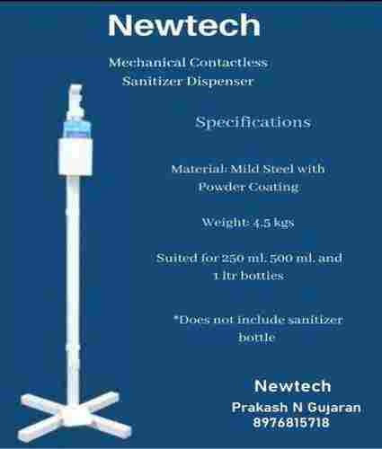 Mechanical Contactless Sanitizer Dispenser Stand