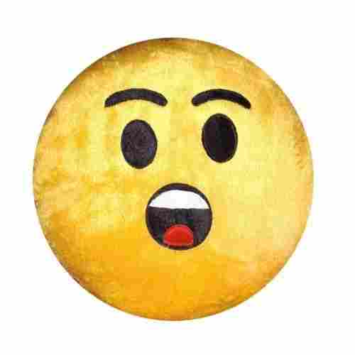 Shocked Emoji Round Pillow