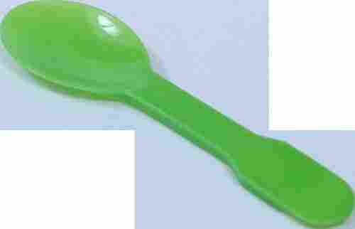 Green Colored Plastic Spoon