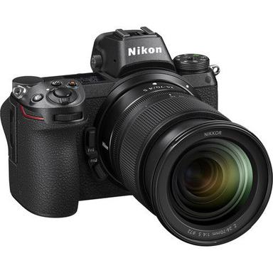 Black Nikon Z 6 Mirrorless Digital Camera With 24 To 70Mm Lens Ftz Mount