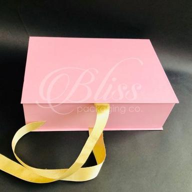 Pink Pastel Ribbon Gift Box - Luxury Rigid Box