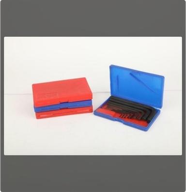 Blue And Red Rectangular Plastic Allen Key Box
