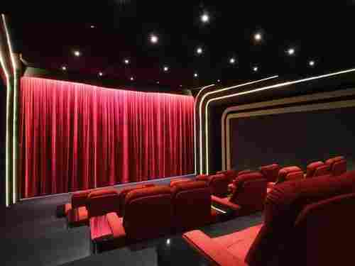 Red Color Auditorium Stage Curtain