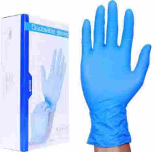Disposable Blue Plain Latex Gloves