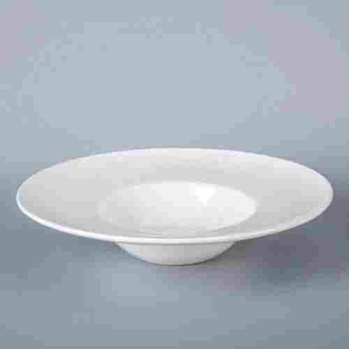 White Fine Porcelain Soup Plate